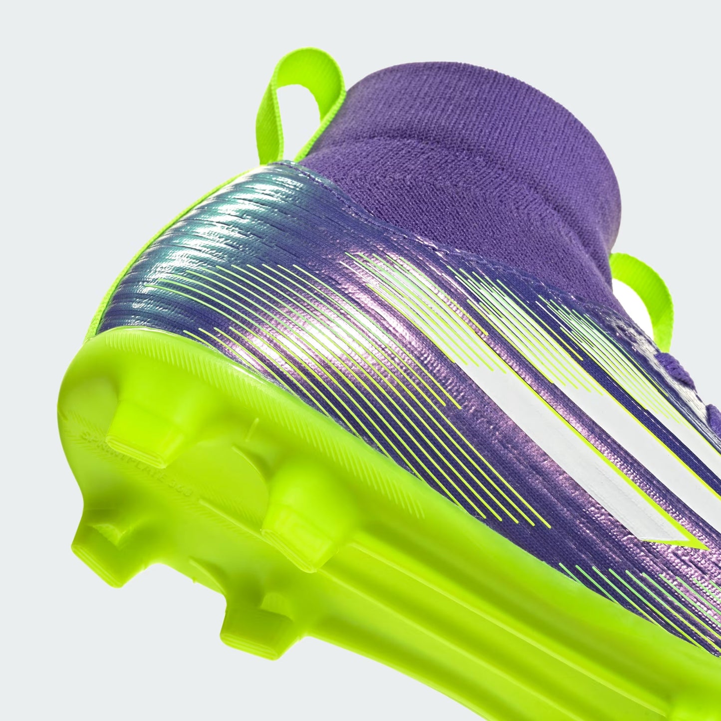 Adidas Youth F50 League Mid FG/MG – Purple Rush / Cloud White / Lucid Lemon