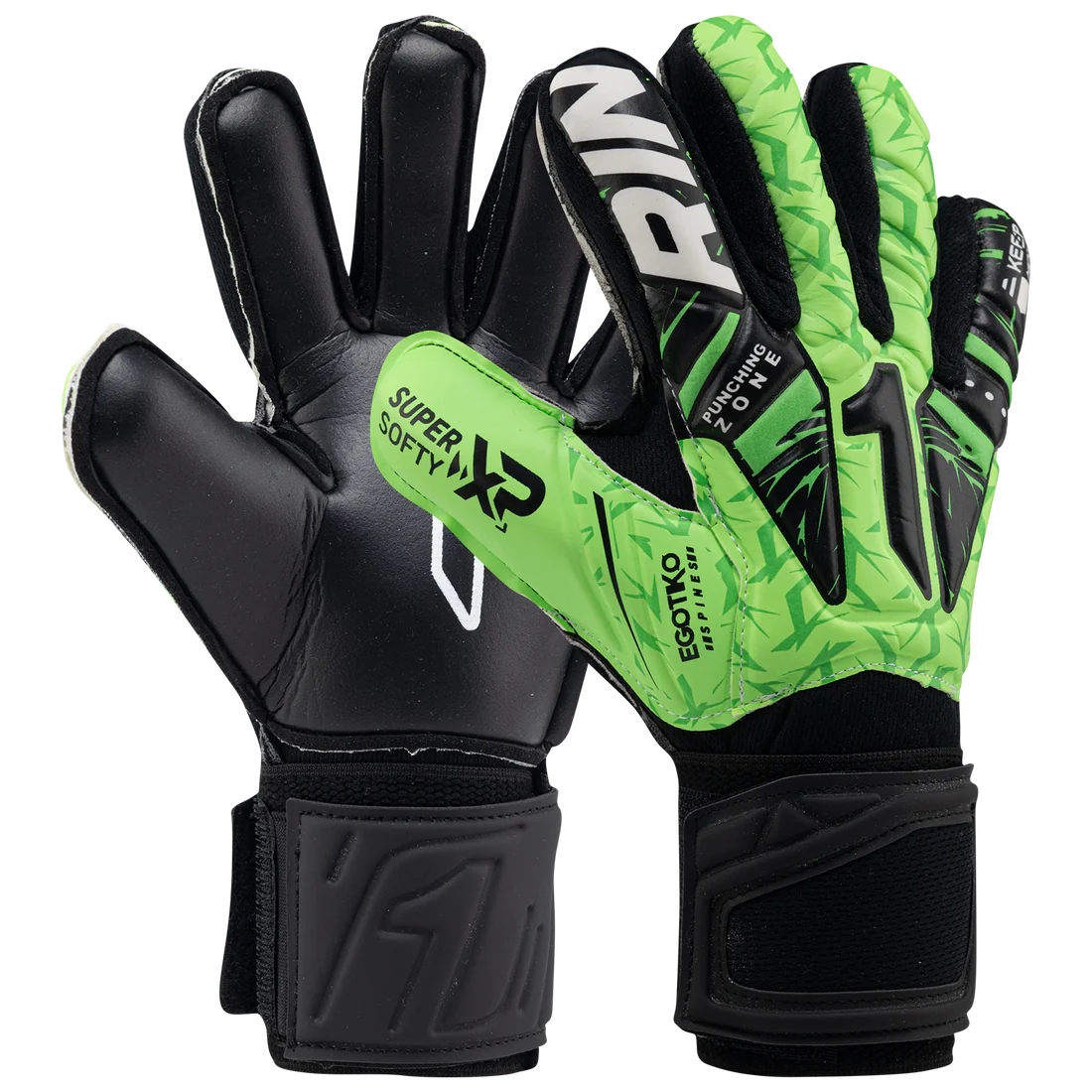 Rinat Green Egotiko Vengador Prime Spines (Finger Protection) Goalkeeper Glove
