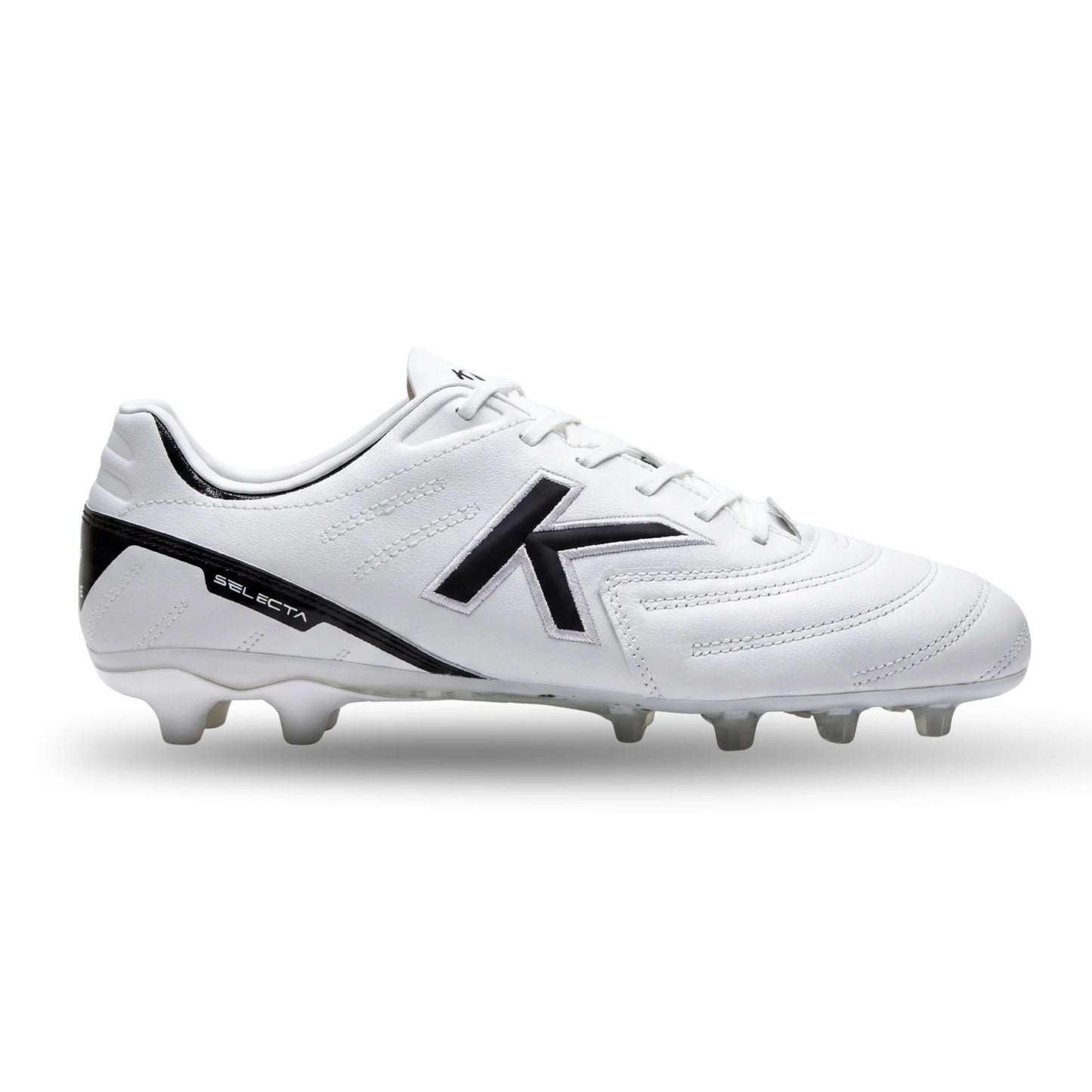 KELME SELECTA White soccer cleat with black accents on a white background