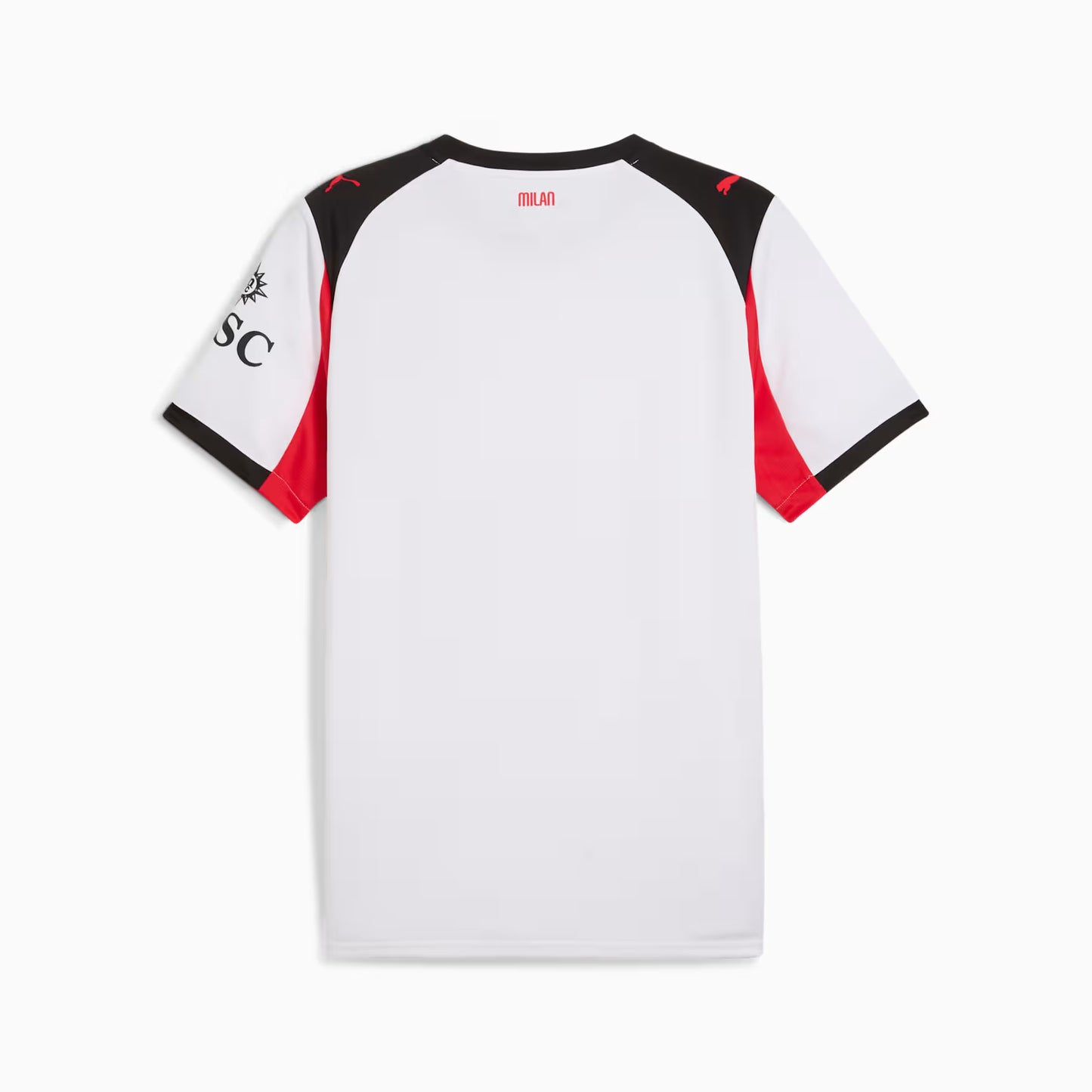 PUMA AC Milan 25/26 Away Jersey – Pure White with Diavoletto Fire