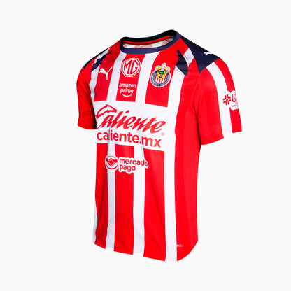 PUMA Chivas 25/26 Home Promo Jersey front view red white trim