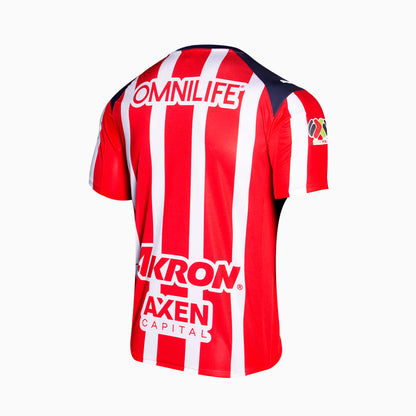 Back collar detail on Chivas 25/26 Home Promo Jersey