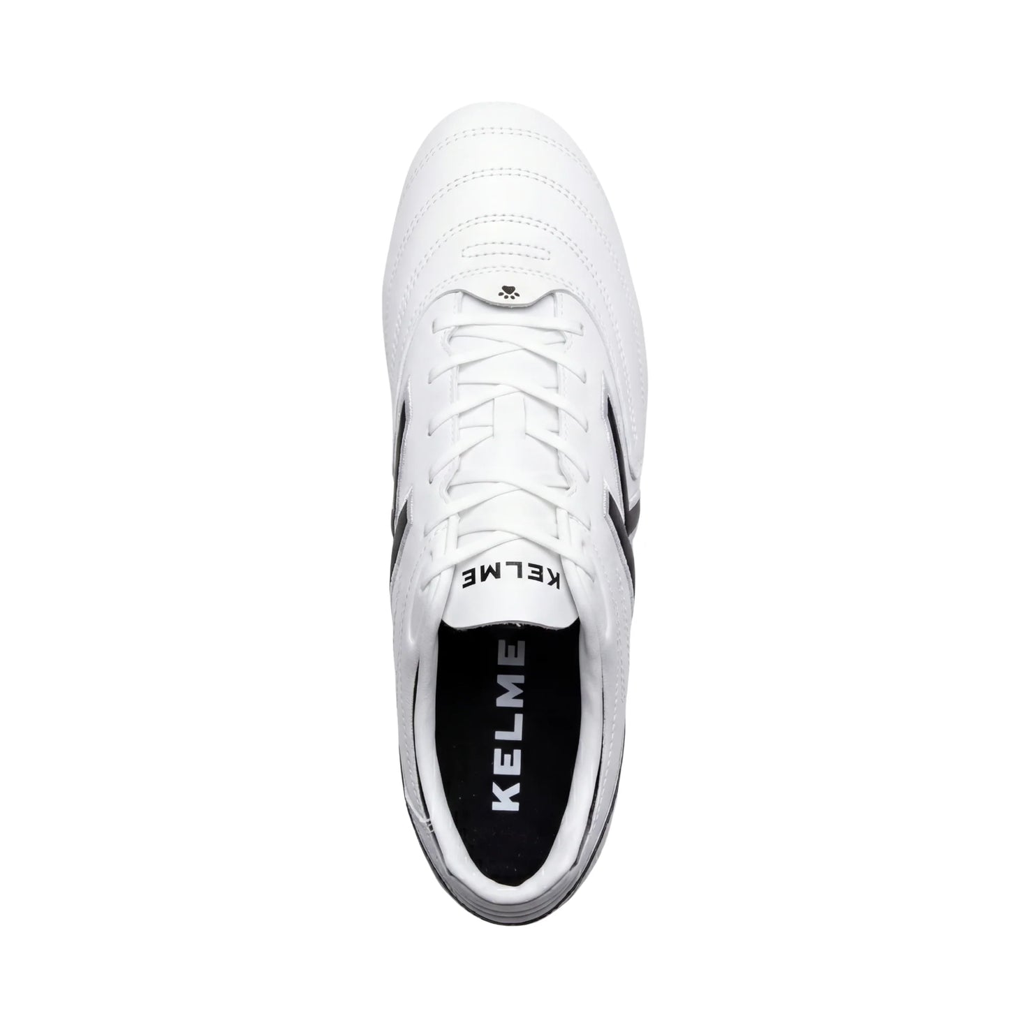 KELME SELECTA White sports shoe with black sole on a white background