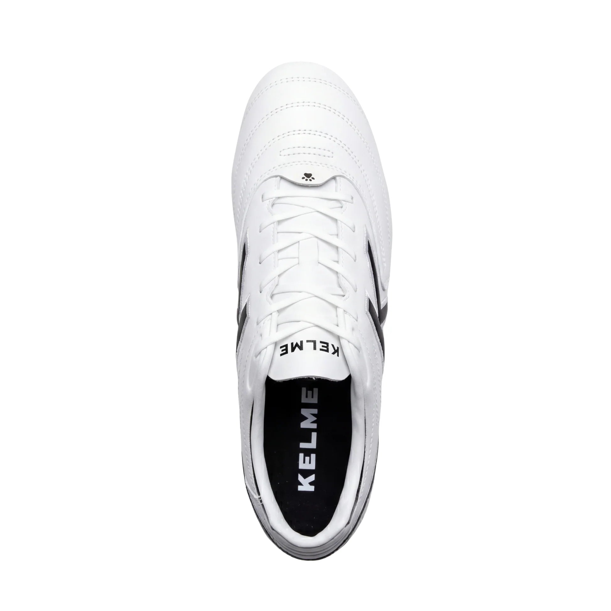KELME SELECTA White sports shoe with black sole on a white background
