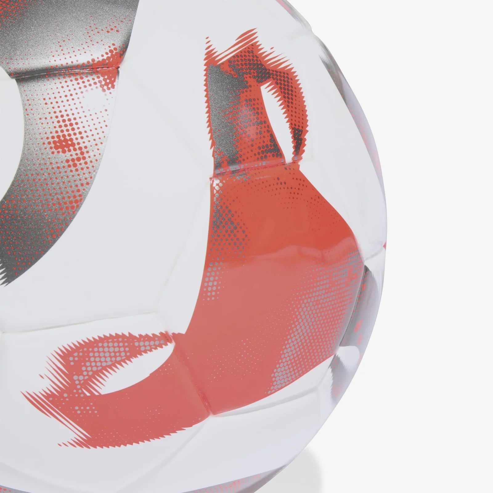 Close-up of textured seamless surface of futsal ball