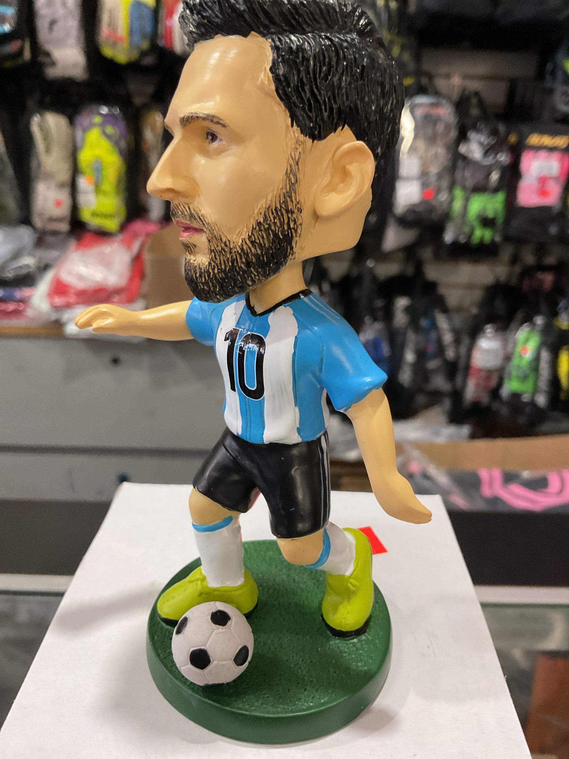 messi bobble head side