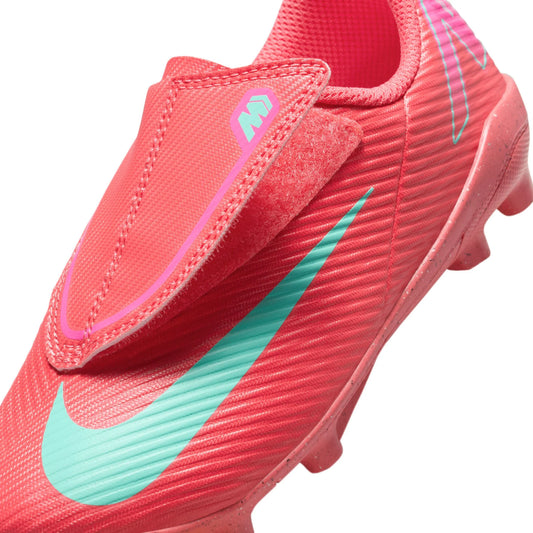 Nike Jr Vapor 16 Club MG Mad Energy Pack side view Ember Glow Aurora Green