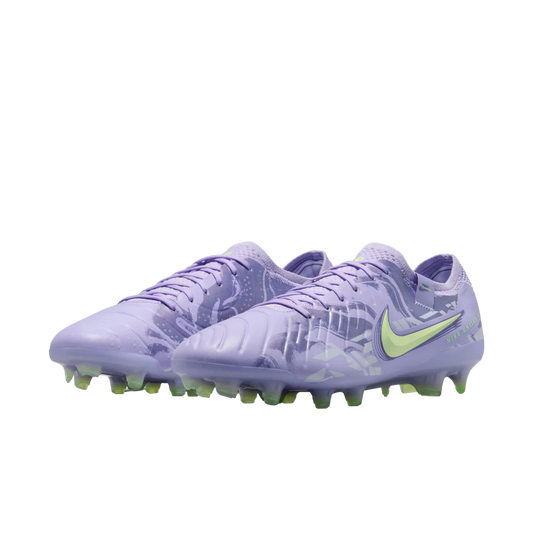 Nike Tiempo Legend 10 Elite FG side view Purple Agate Barely Volt