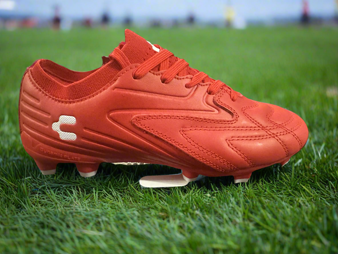 outside CHARLY ONORE LT RED LEATHER