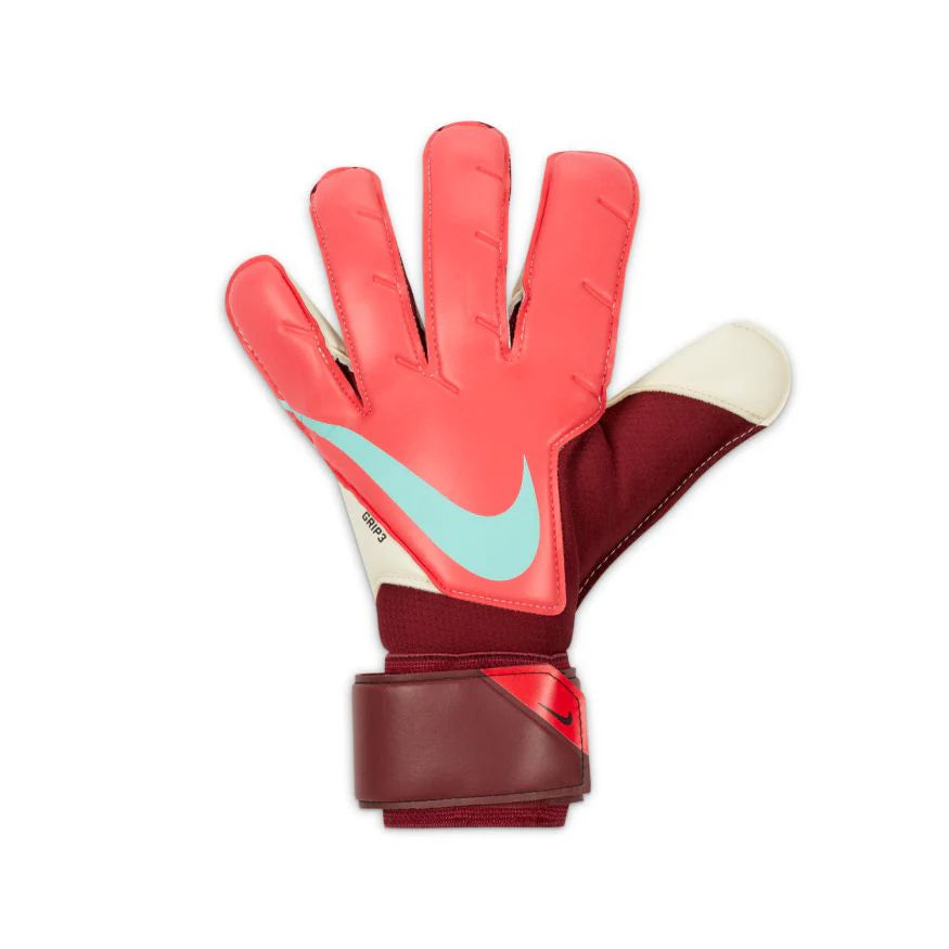 Nike GK Grip3 Goalkeeper Gloves – Bright Crimson / White (CN5651-660)
