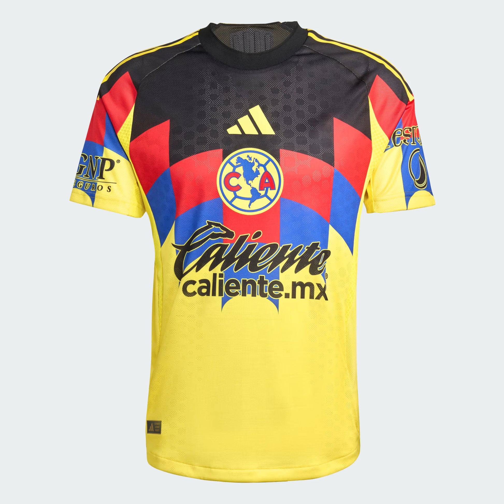 Club América 2025/26 Authentic Home Jersey front view yellow eagle feathers