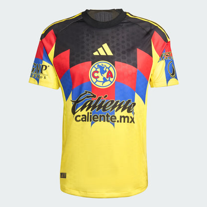 Club América 2025/26 Authentic Home Jersey front view yellow eagle feathers
