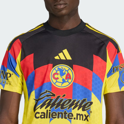 Club América 2025/26 Authentic Home Jersey front view yellow eagle feathers