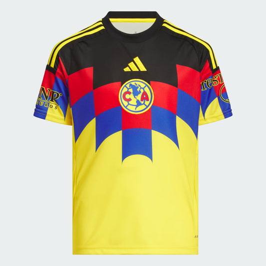 Adidas Club América 25/26 Youth Home Jersey – Eagle Heritage in Yellow