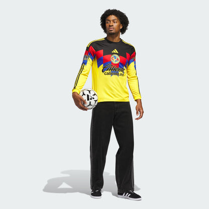 adidas Club América 25/26 Long Sleeve Home Jersey – Iconic Yellow Eagle Design