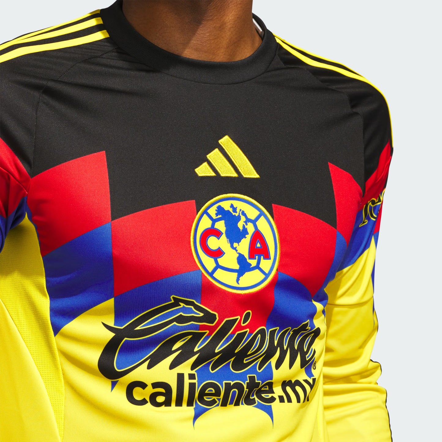 adidas Club América 25/26 Long Sleeve Home Jersey – Iconic Yellow Eagle Design
