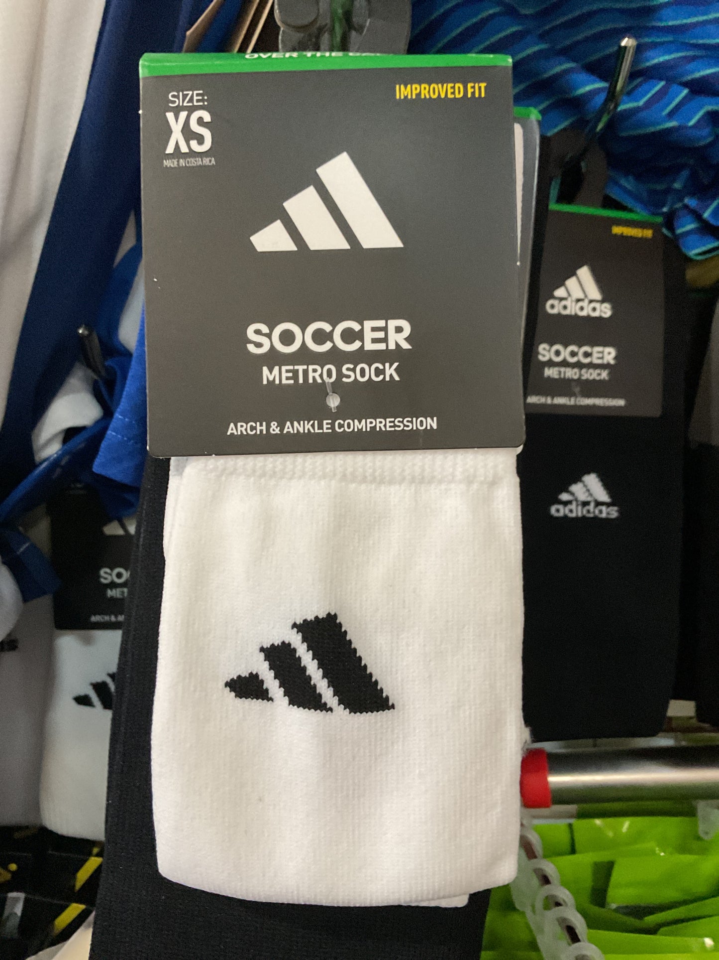 white metro sock XS