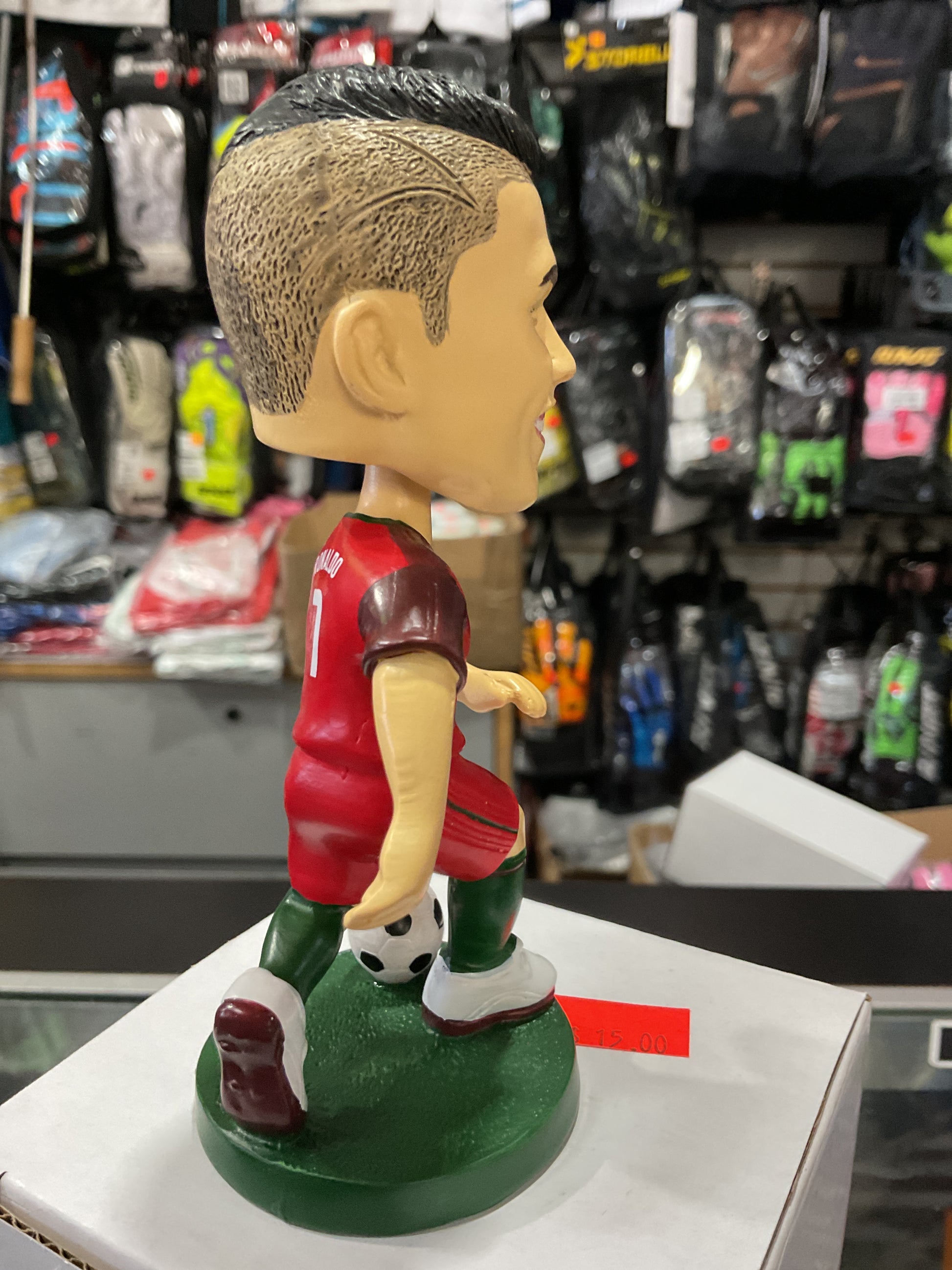 Ronaldo bobble head side