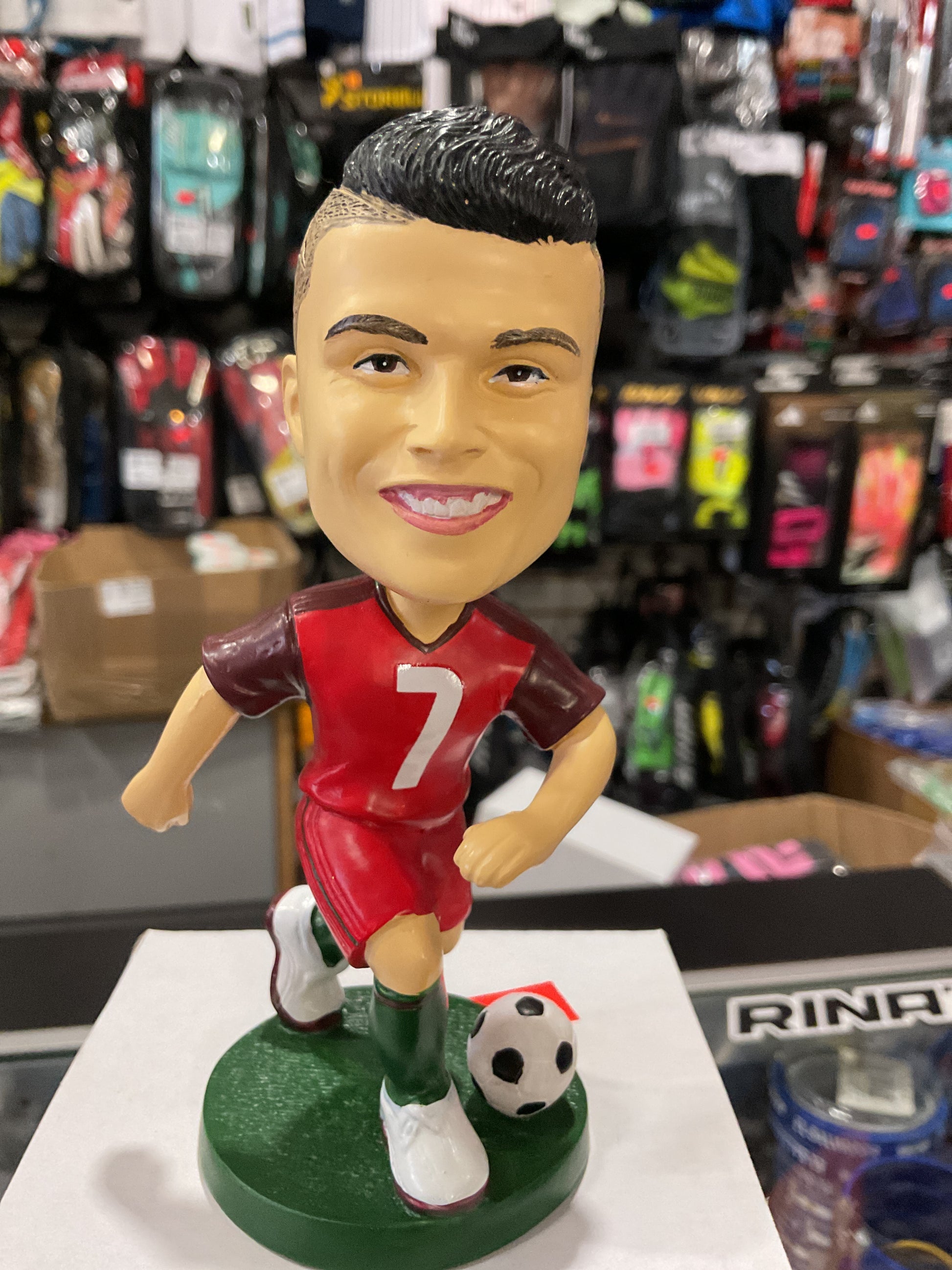 Ronaldo bobble head front