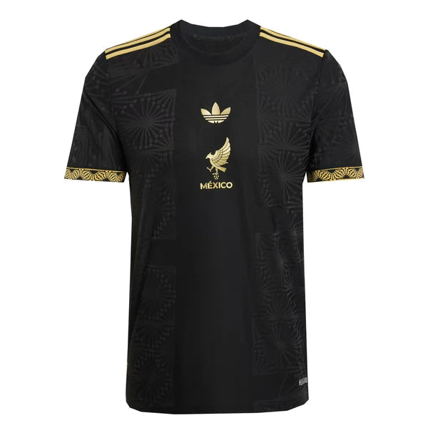 ADIDAS MEN'S MEXICO 2025/26 GOLD JERSEY BLACK/GOLD