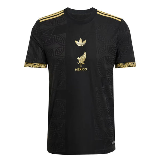 ADIDAS MEN'S MEXICO 2025/26 GOLD JERSEY BLACK/GOLD