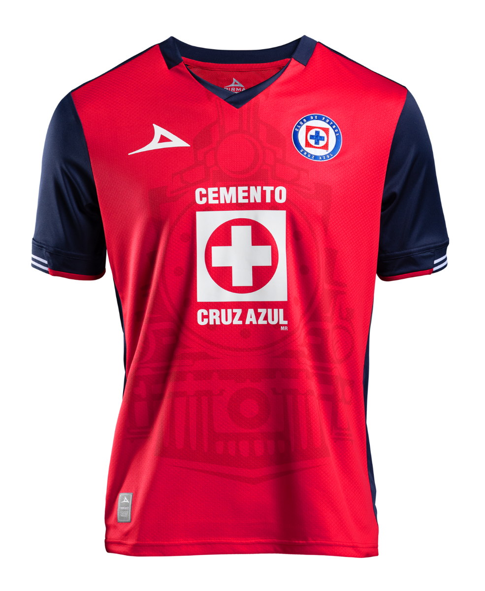 Pirma Cruz Azul 24/25 Third Jersey front view red navy