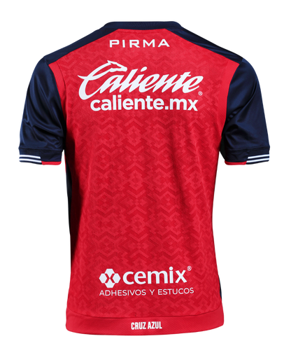 Pirma Cruz Azul 24/25 Third Jersey back view red navy