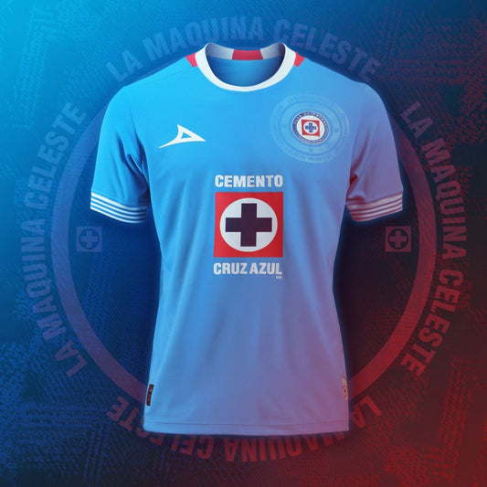 Pirma Cruz Azul Home Jersey 24/25 – Blue / White