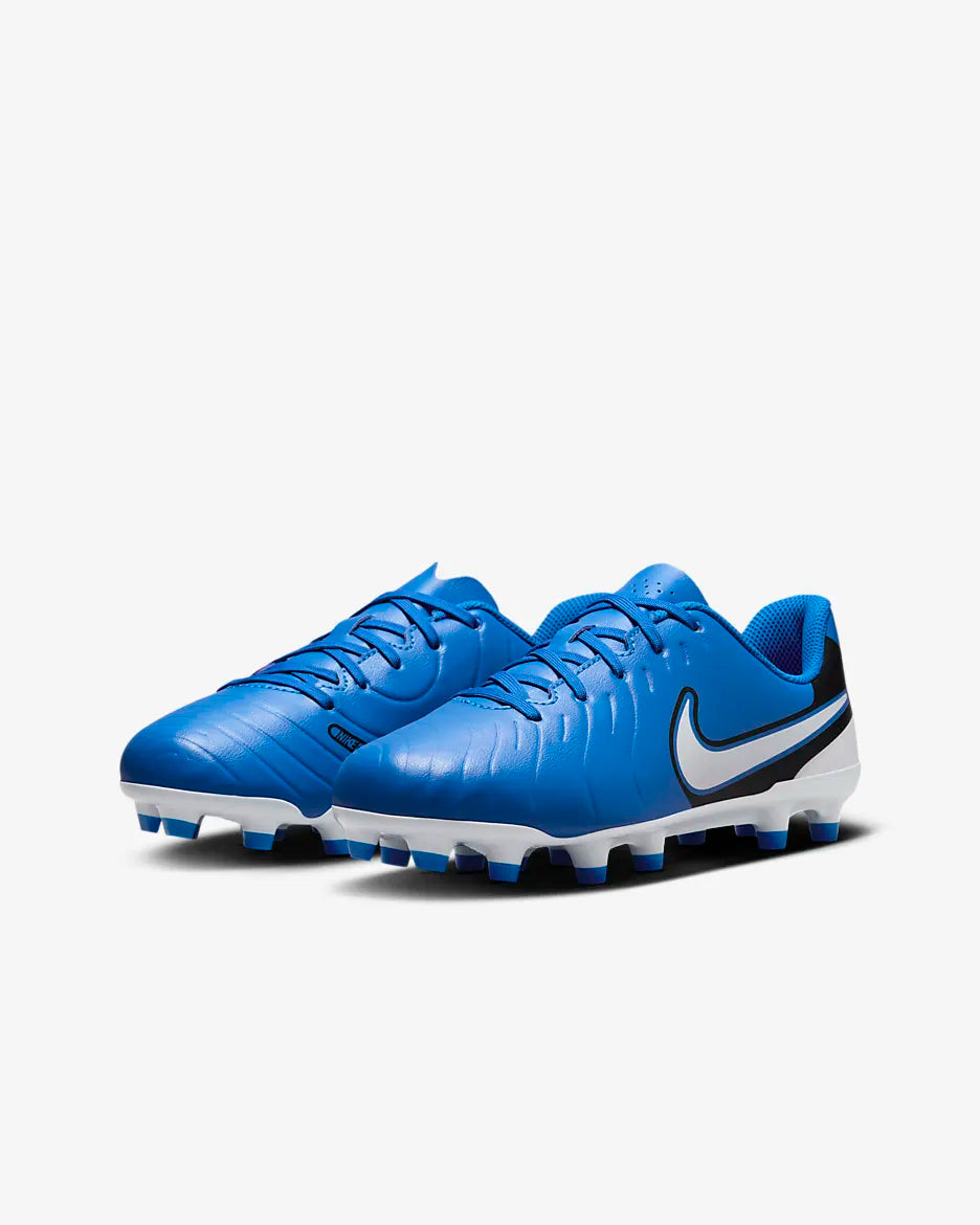leftside Nike Jr. Tiempo Legend 10 ClubLittle/Big Kids' Multi-Ground Low-Top Soccer Cleats
