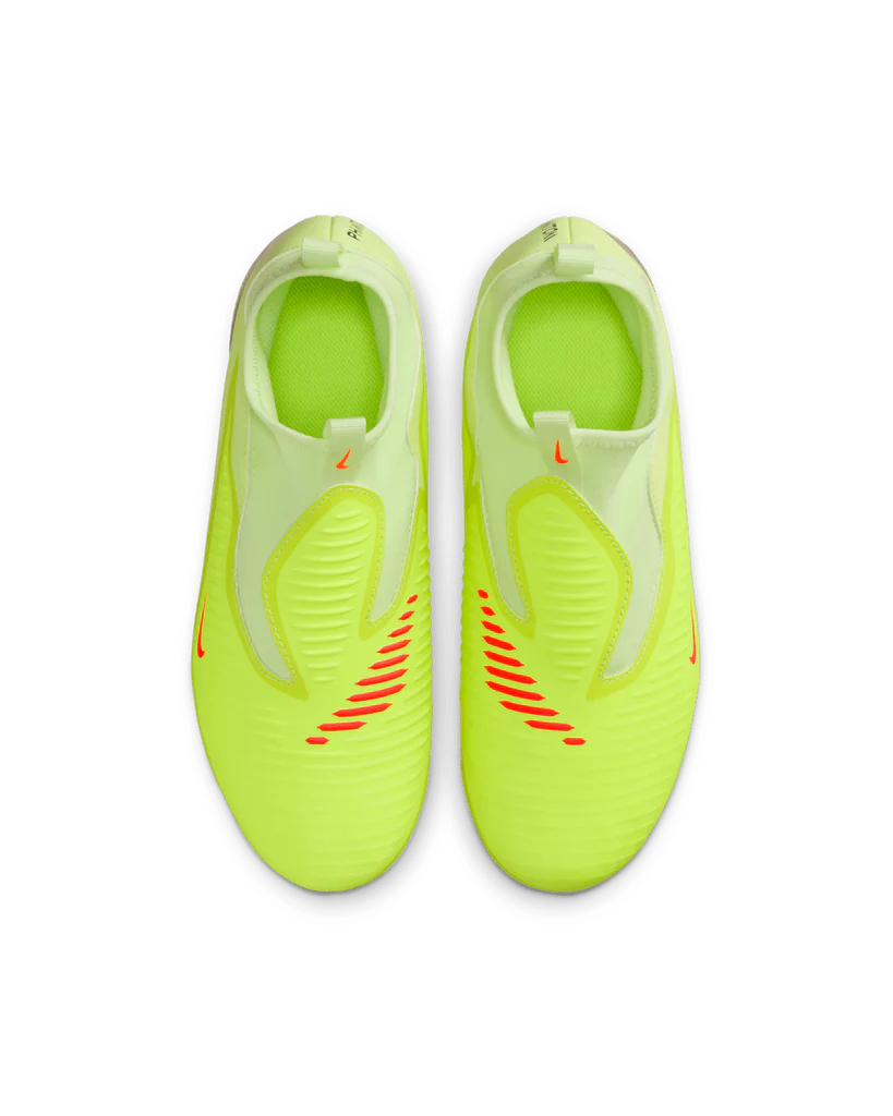 Nike Jr Phantom 6 Academy High GS MG Soccer Cleats – Hyper Crimson/Limelight/Black