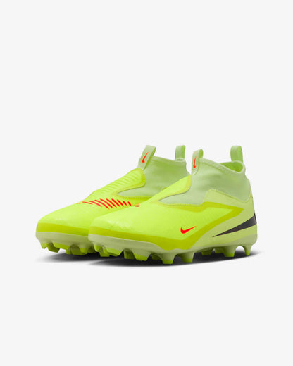 Nike Jr Phantom 6 Academy High GS MG Soccer Cleats – Hyper Crimson/Limelight/Black