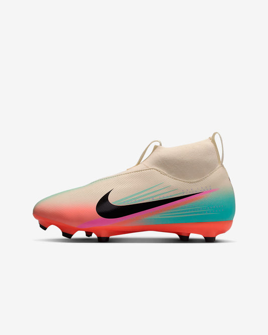 Nike Jr Mercurial Superfly 10 Academy Sam Kerr side view Pale Ivory Black