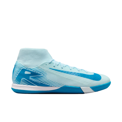 Nike Superfly 10 Academy IC side view Glacier Blue Blue Orbit