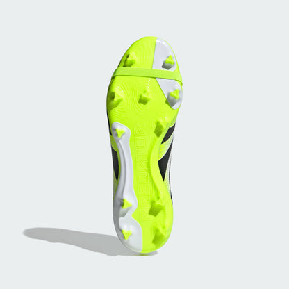 adidas Predator League FG/MG – Cloud White/Core Black/Lucid Lemon