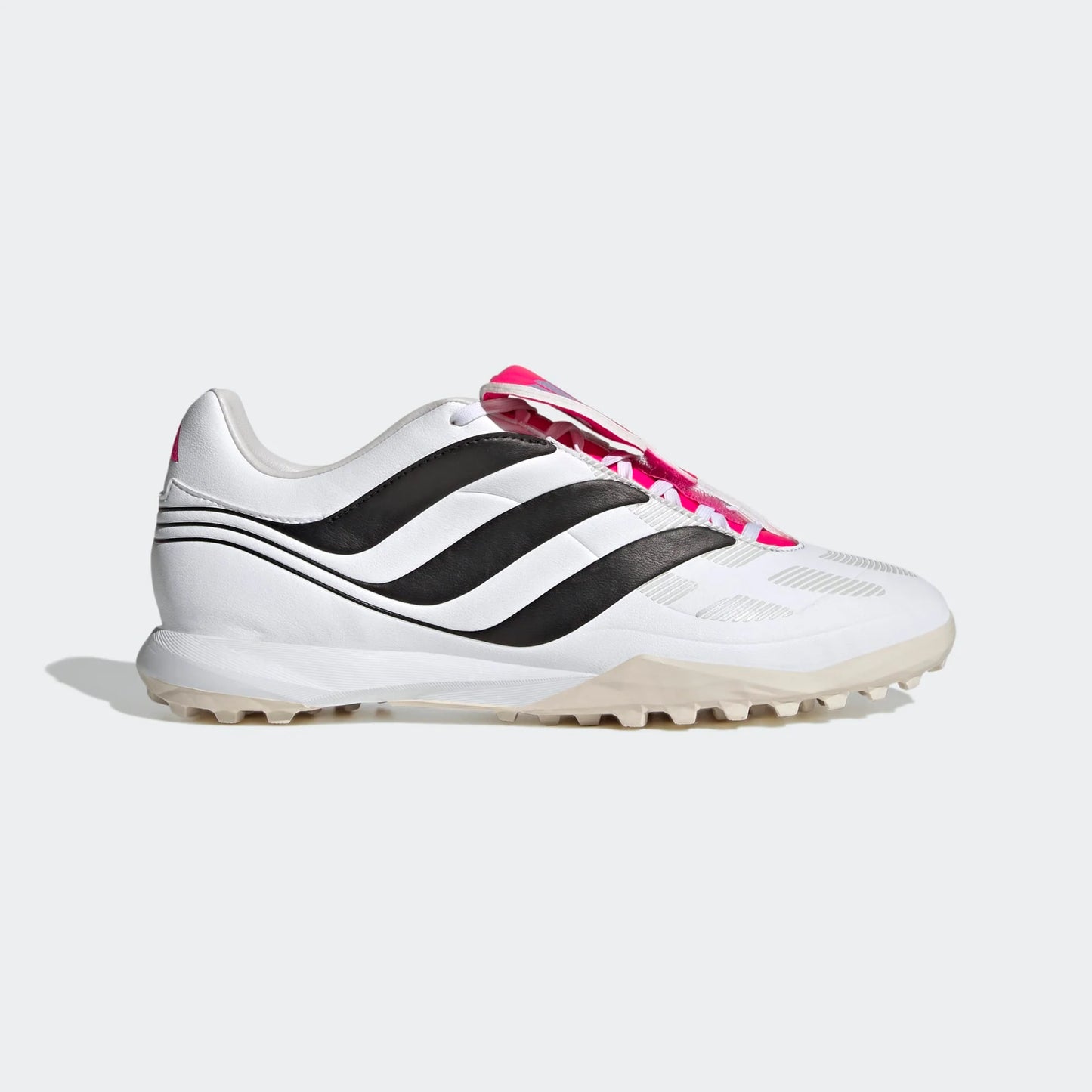 adidas Predator Precision.3 Turf ID6791 side view Cloud White Core Black Team Shock Pink
