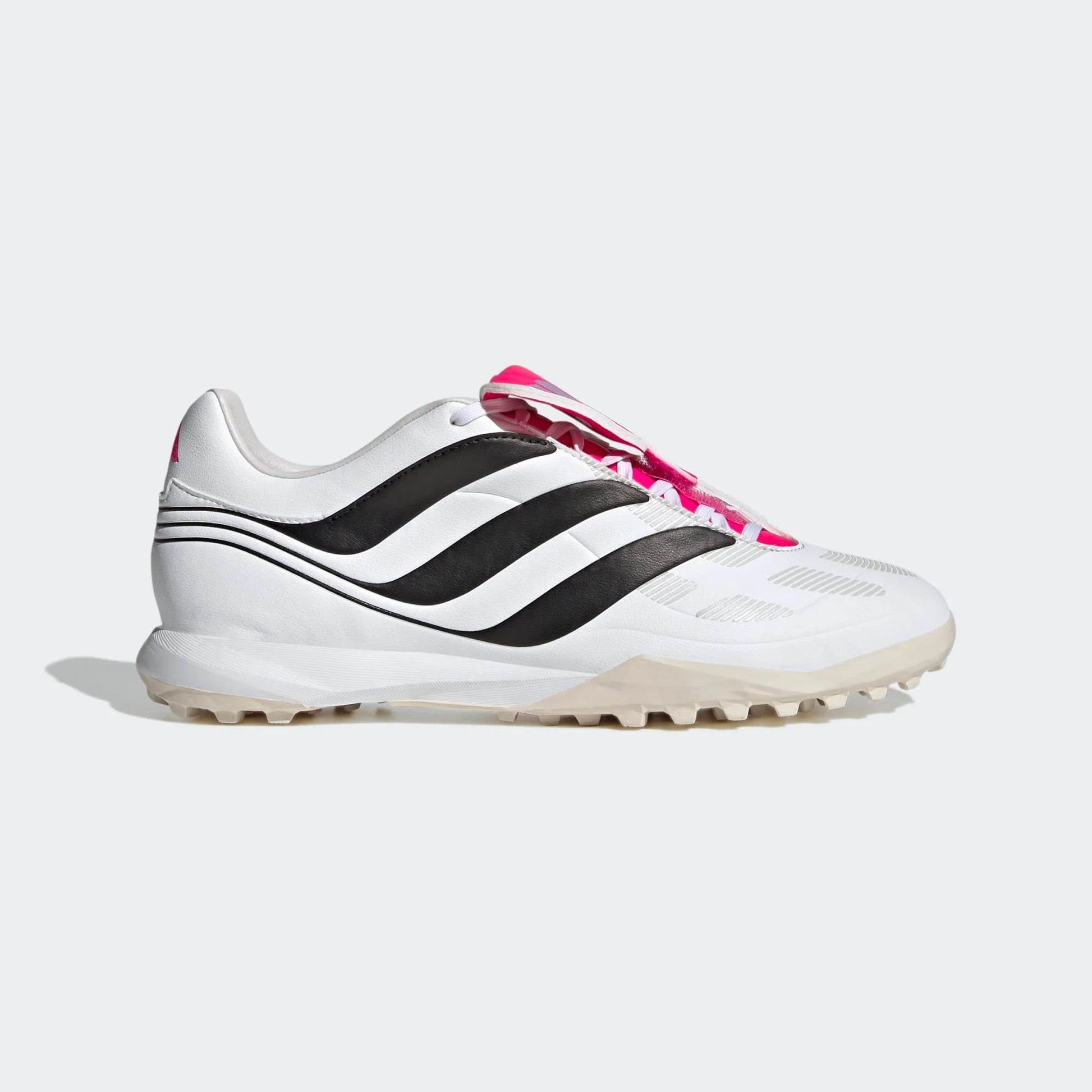 adidas Predator Precision.3 Turf ID6791 side view Cloud White Core Black Team Shock Pink