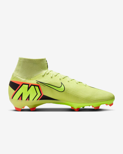 Nike Mercurial Superfly 10 Pro FG HF9433-300 side view Limelight Hyper Crimson Volt