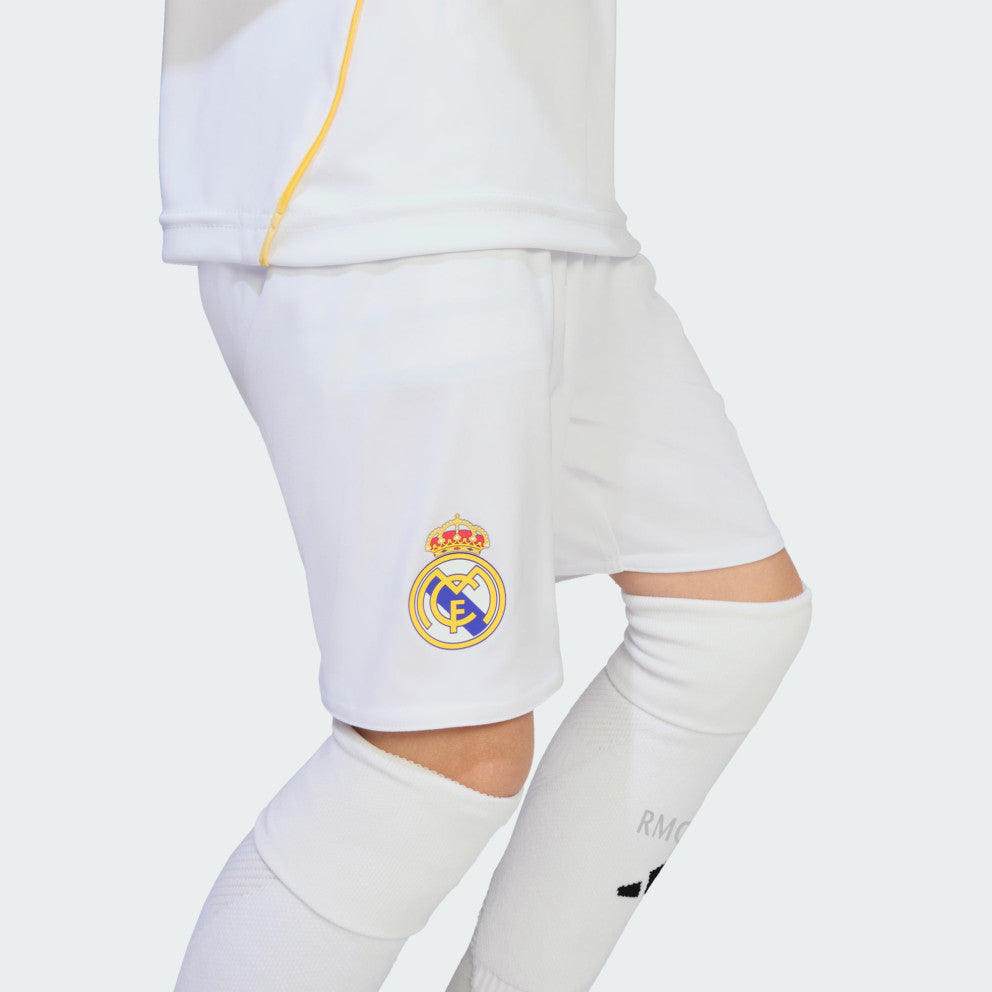 Adidas Real Madrid 25/26 Kids Home Mini Kit – Future Stars in White